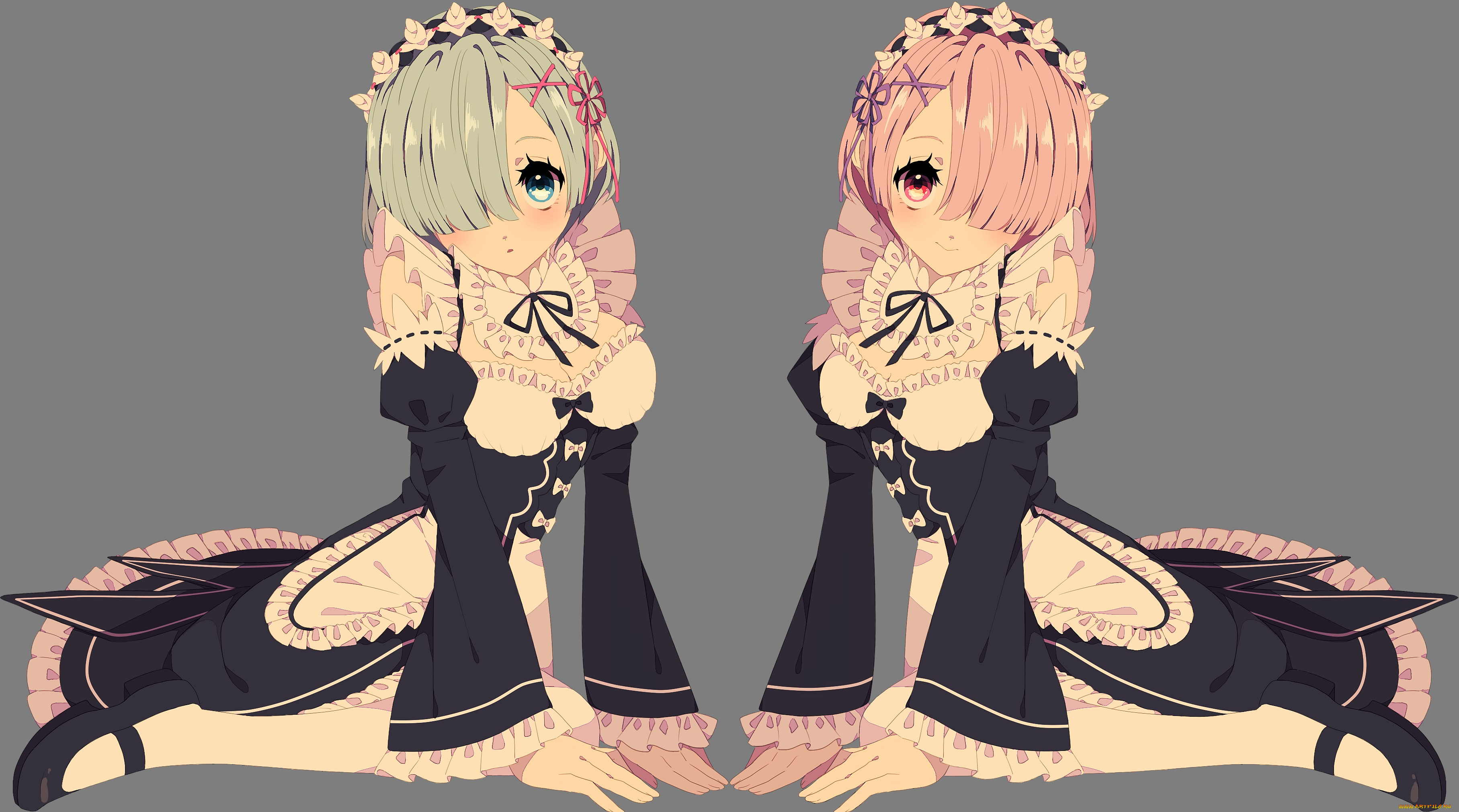 , re,  zero kara hajimeru isekai seikatsu, ram, rem